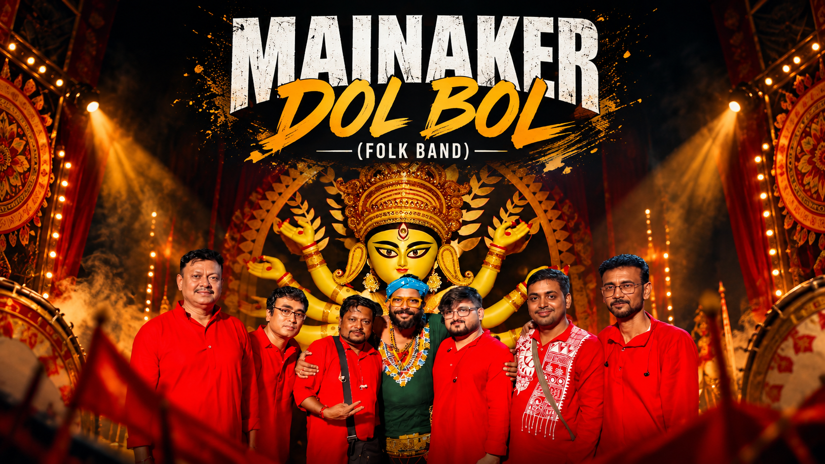 MAINAKER DOLBOL band members in studio rehearsal